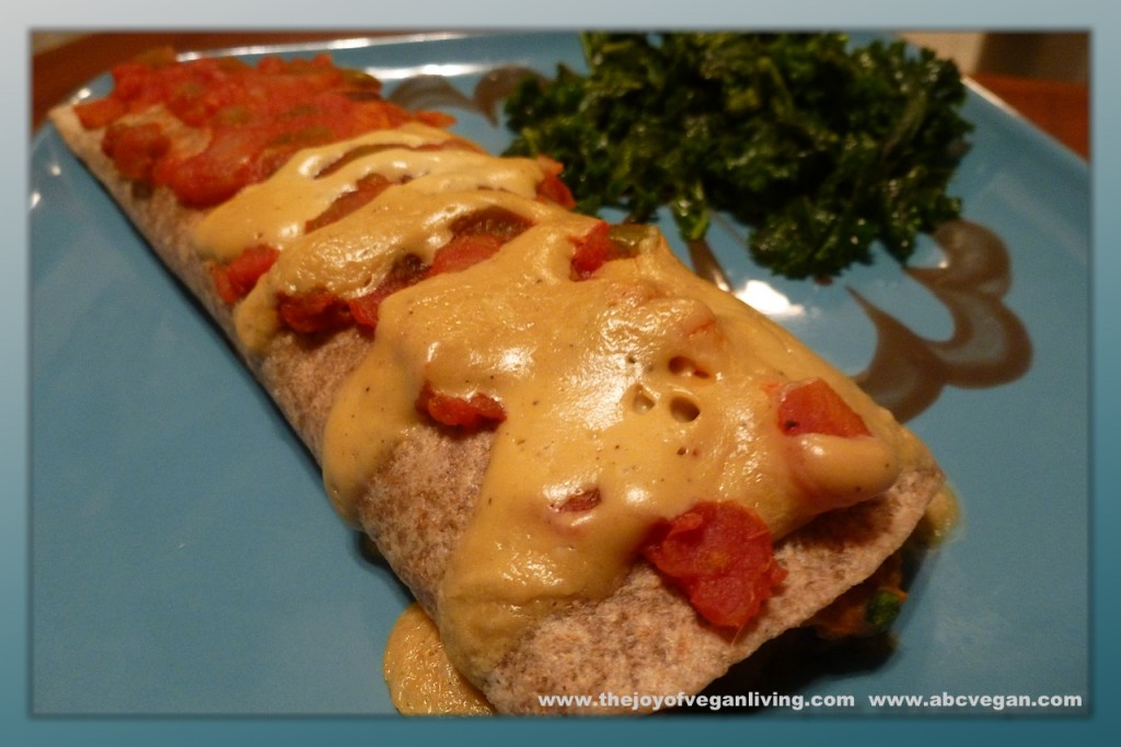 Sweet potato and black bean enchiladas with massaged kale salad